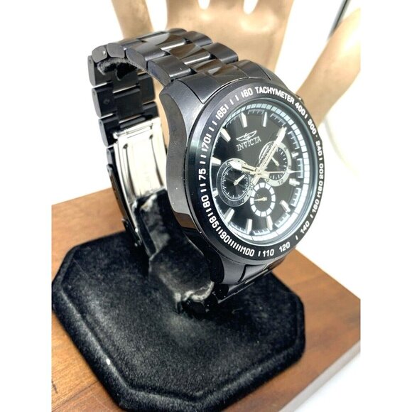 Invicta Men's Watch 21815 Speedway Quartz Black White Dial Stainless Steel 48mm - Picture 15 of 15